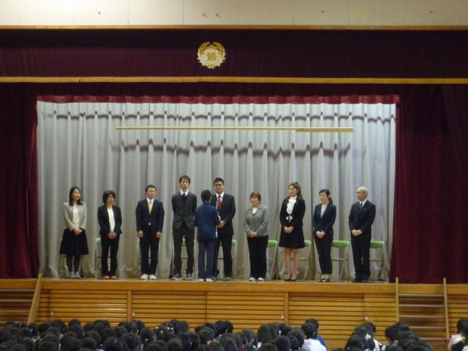 児童代表歓迎の言葉
