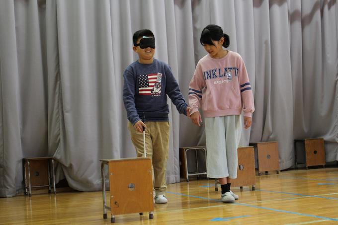 視覚障がい者体験