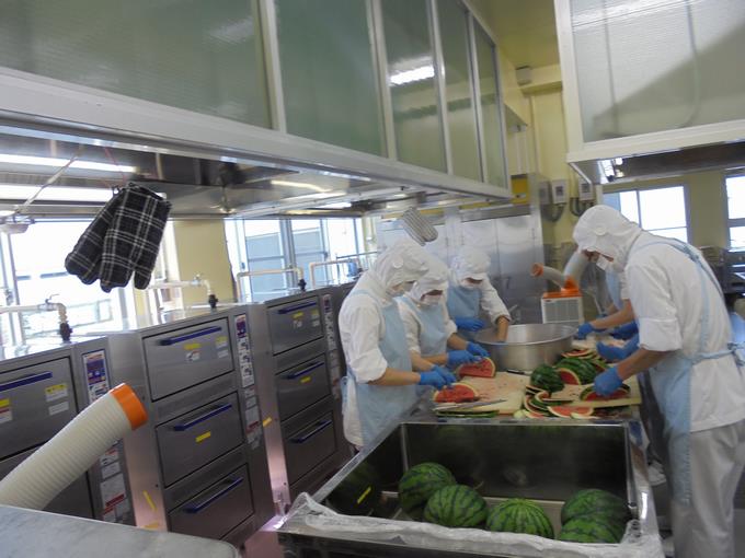 給食室の様子