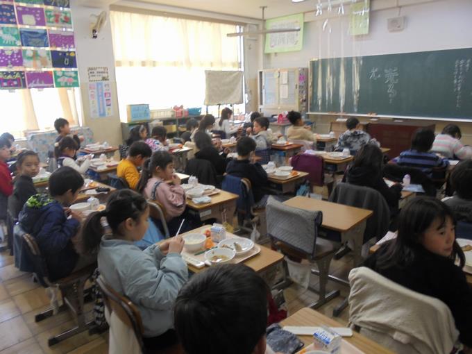 3年4組の教室