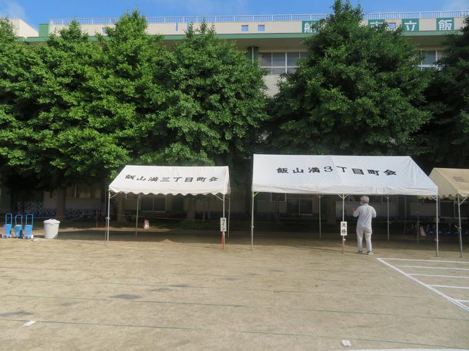お借りしたテント