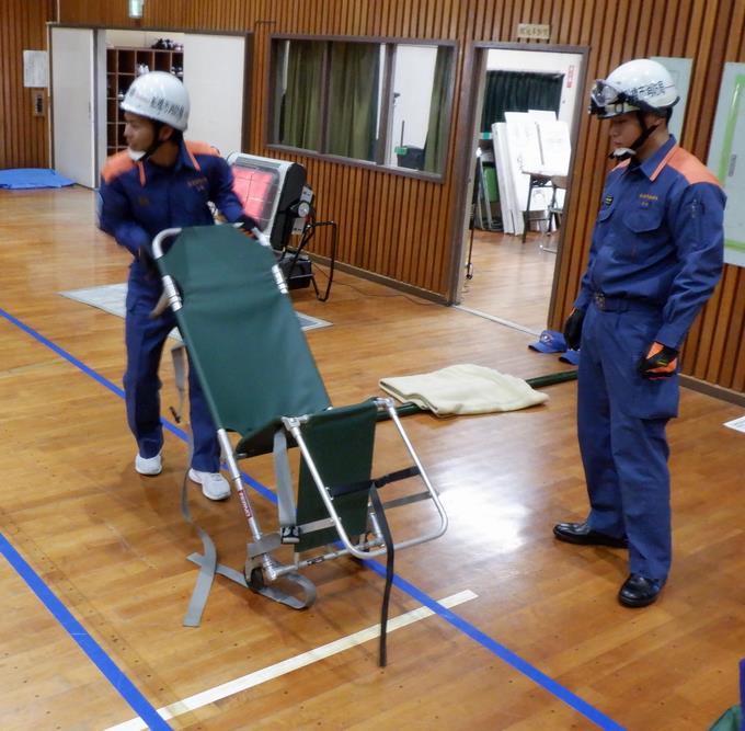 コンビネーションストレッチャー訓練