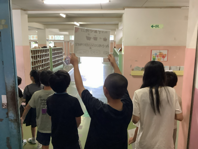 大きな声と笑顔で!