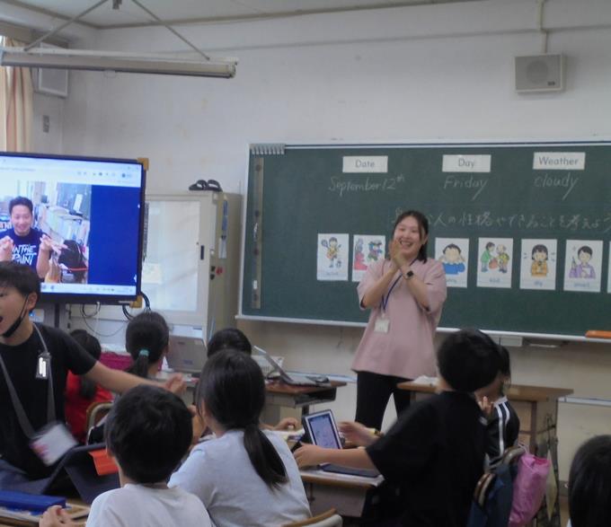 5年外国語「よっしゃ！当たった」