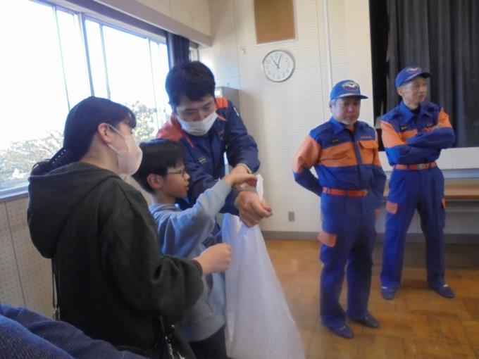 応急手当訓練の様子