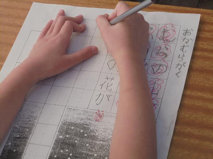 1年　硬筆の練習