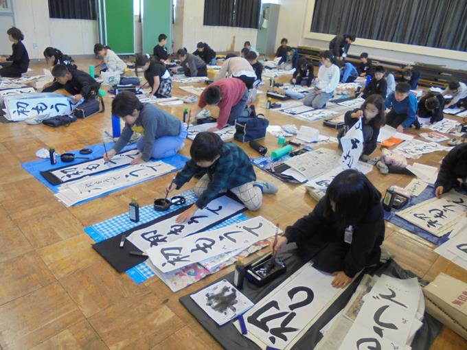 4年席書会の様子