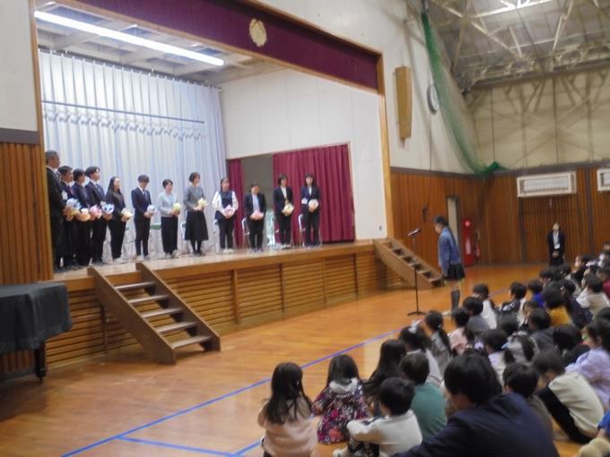 離任式の様子