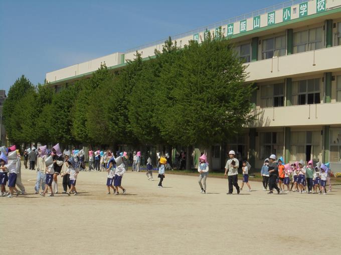 避難訓練の様子①