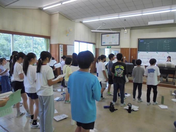 朝練習の様子