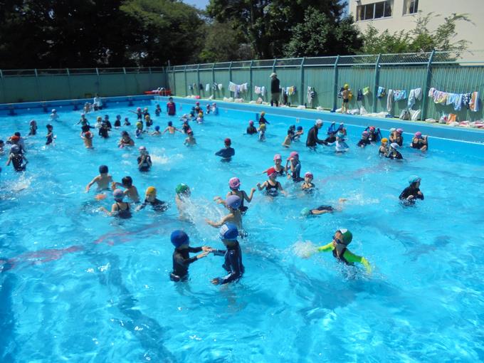 1，2年今年最後の水泳