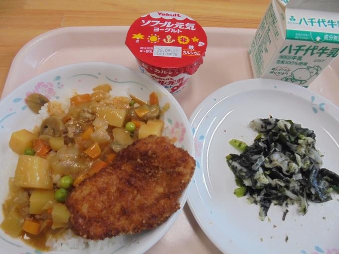 みんな大好きカツカレー給食