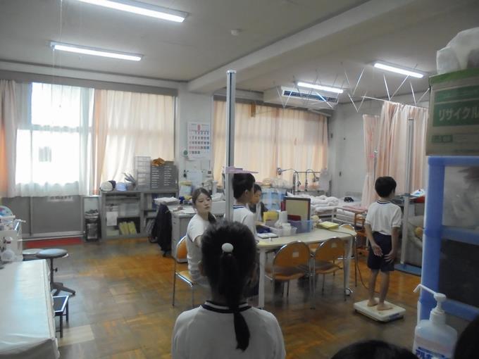 身体測定の様子