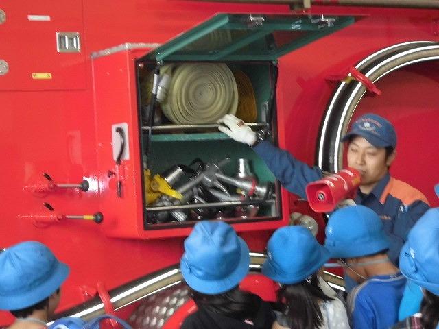 消防車に積まれている道具