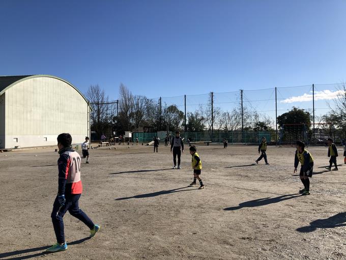 中村選手と一緒にプレー