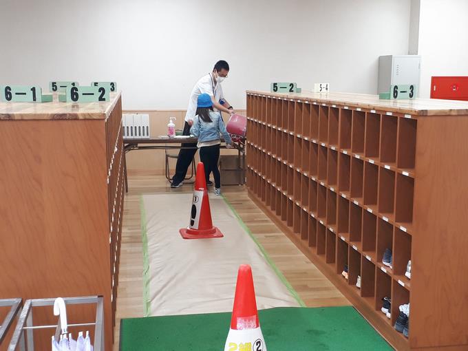 分散登校の様子①