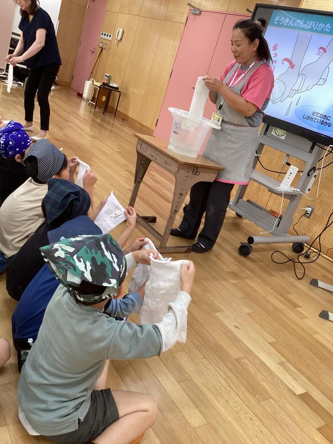 ぞうきんの洗い方