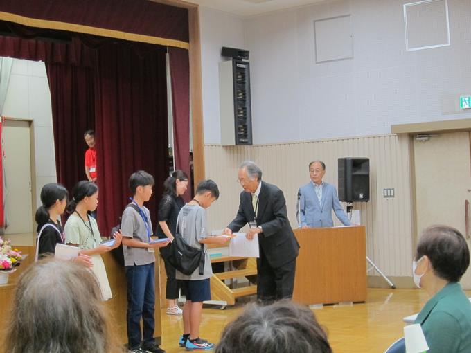 馬込町会長より感謝状をいただきました。