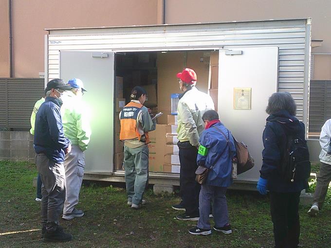 防災備蓄品の確認