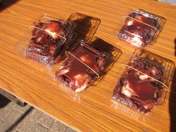 出来上がったお餅