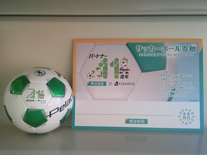 寄贈いただいたボール