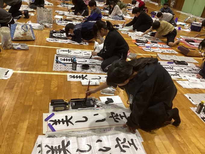 １字ずつ丁寧に・・・