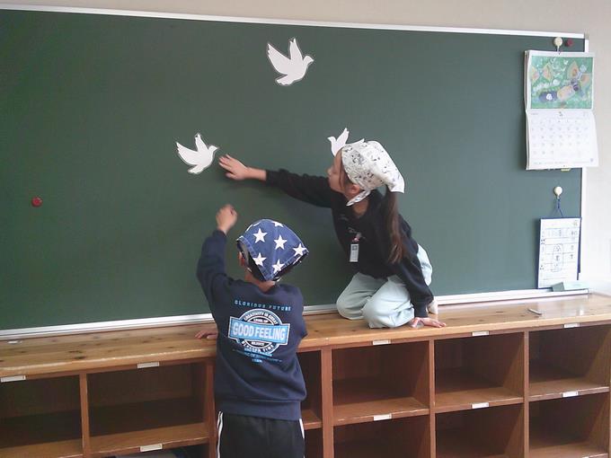 6年生教室の準備