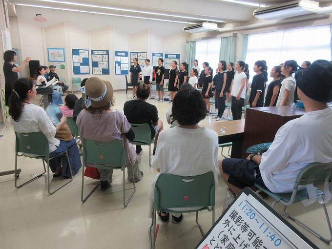 学校での最終リハーサル