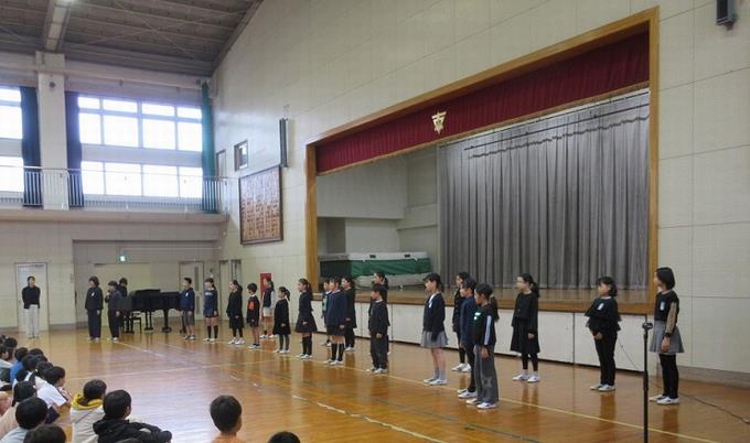 合唱発表部の発表