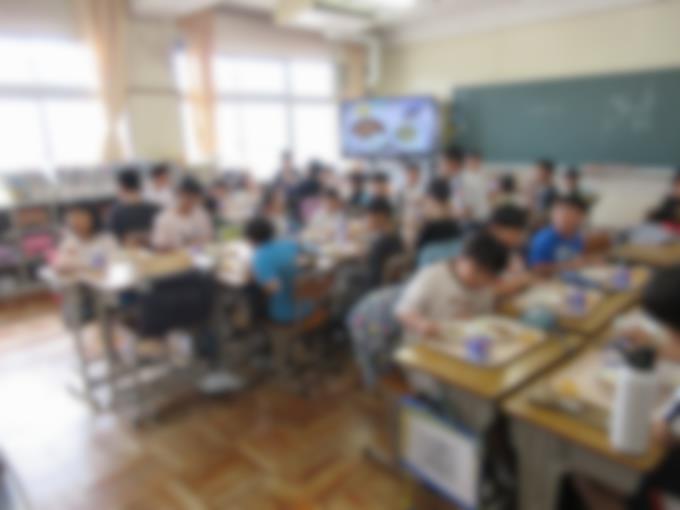 交流給食の様子