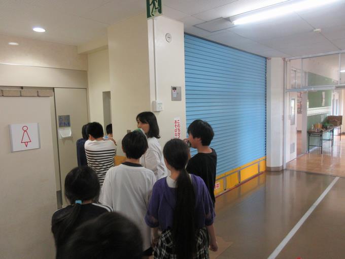 避難の様子