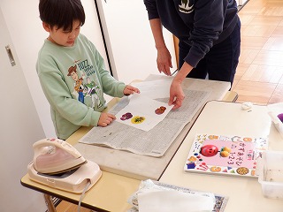 きれいな押し花づくりでした