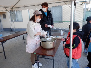 熱いから気をつけて