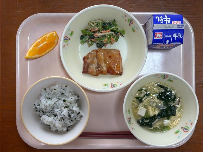 6年1組が考えた献立