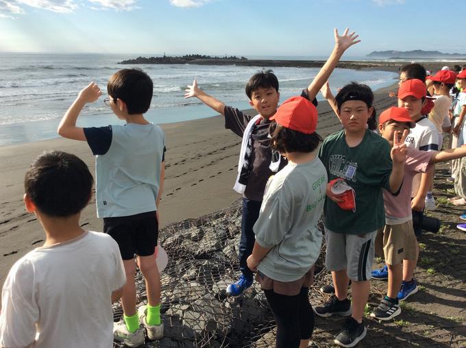 朝の海岸歩き