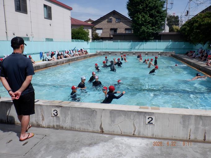 今日は水慣れから