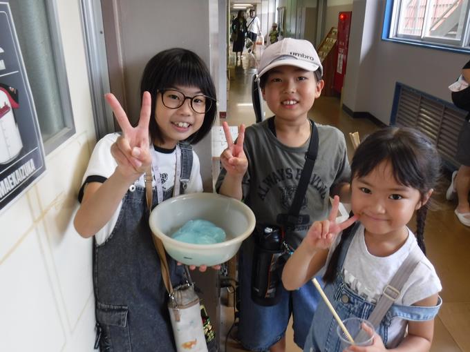 スライム作りコーナーです！