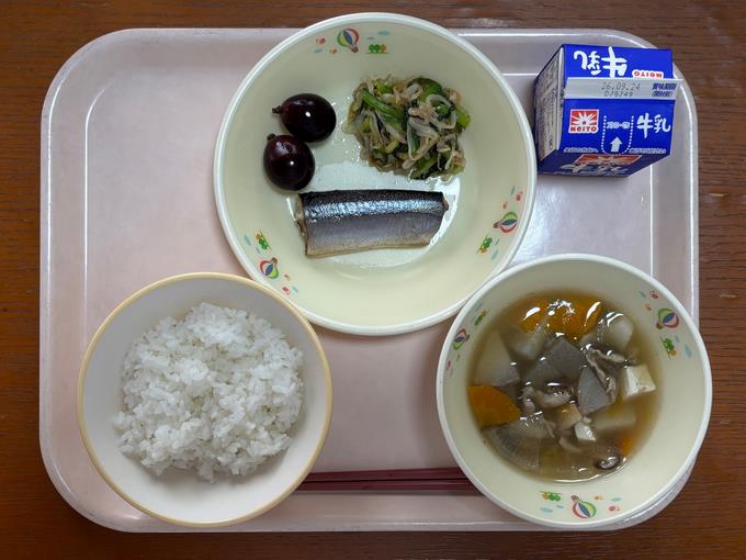 初物の秋刀魚がとても美味しかったです。