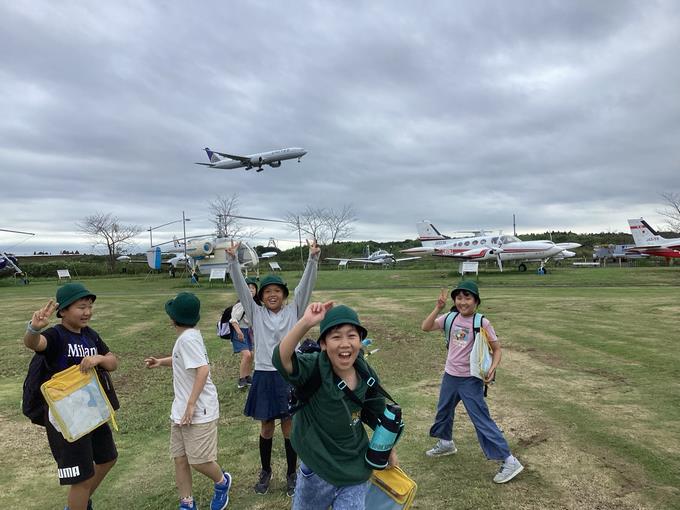 飛行機が来た!