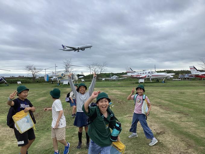 飛行機が来た！