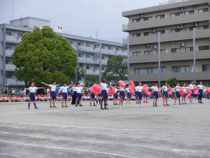 赤組応援団