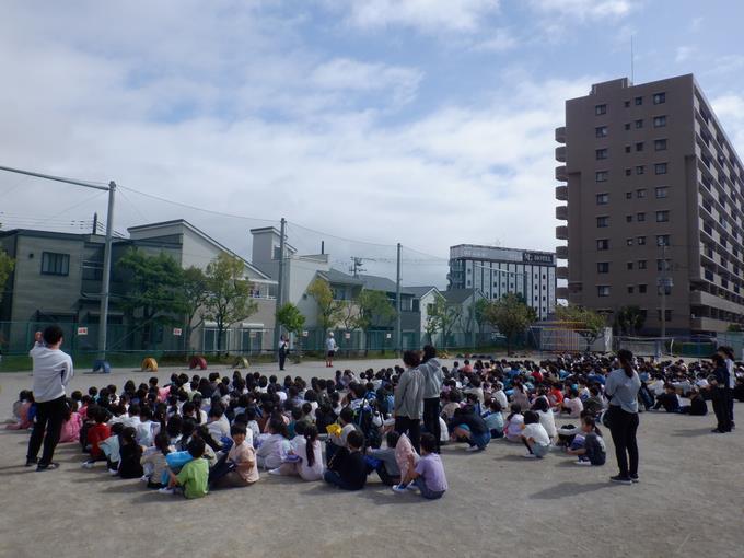 避難訓練の様子