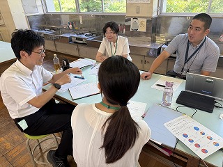 仲間に意見をもらうことで内容を深めていきます