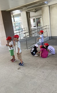 シャボン玉遊びの様子①