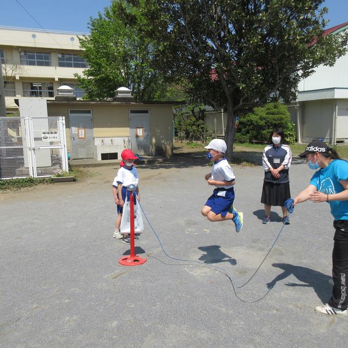 長縄跳び①