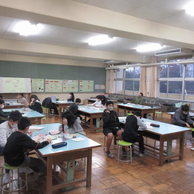 家庭科テスト前(5年生)