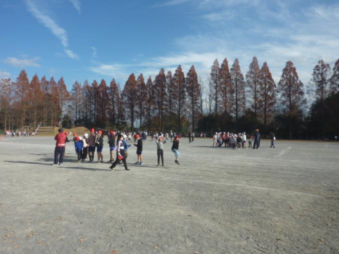 晴天のなか、思いっきり遊んだよ