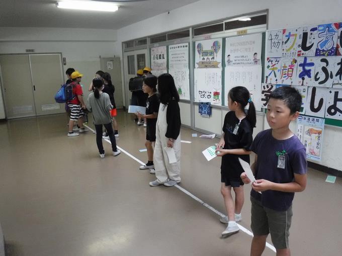 毎朝早くから活動してくれた児童会の子供たち