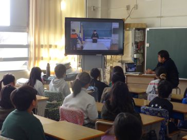 全校集会・児童会引き継ぎ式