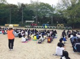 訓練後の校長先生の講話